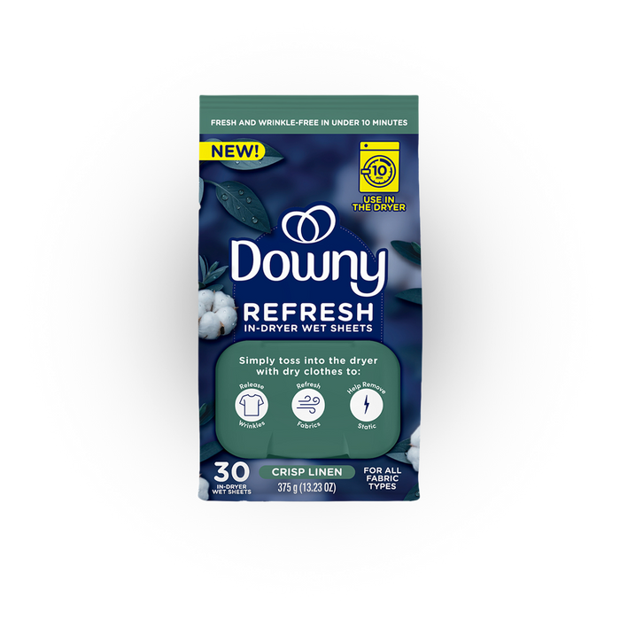 Downy Refresh In-Dryer Wet Sheet - Crisp Linen